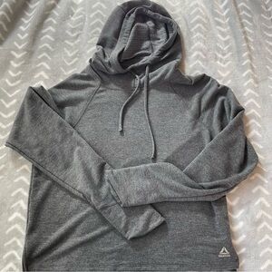 Reebok Gray Lightweight Hoodie Shirt
